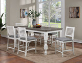Calabria Antique White/Gray Dining Table