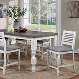 Calabria Antique White/Gray Dining Table