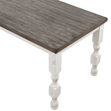Calabria Antique White/Gray Dining Table