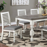 Calabria Antique White/Gray Dining Table