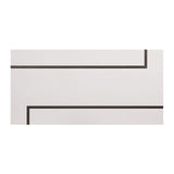 Izar White/Gun Metal Coffee Table