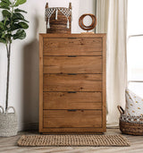 Leirvik Light Walnut Chest