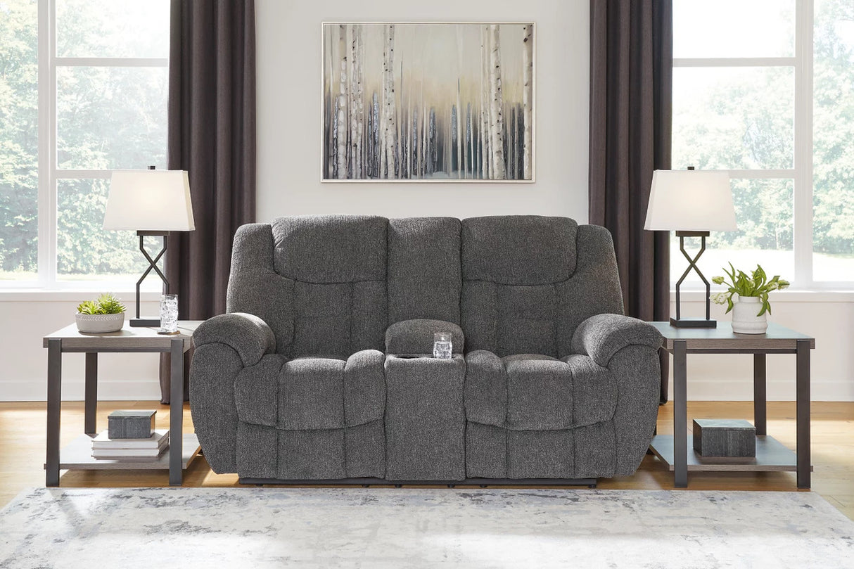 Foreside Living Room Set In Charcoal