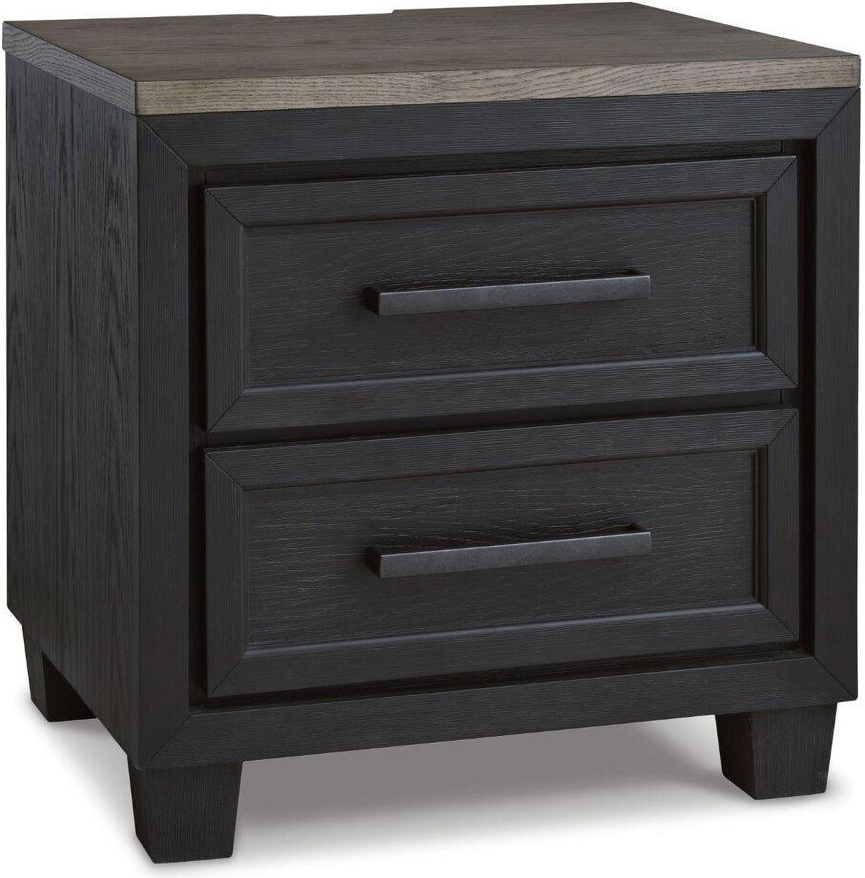 Foyland Black And Brown Panel Storage Bedroom Set
