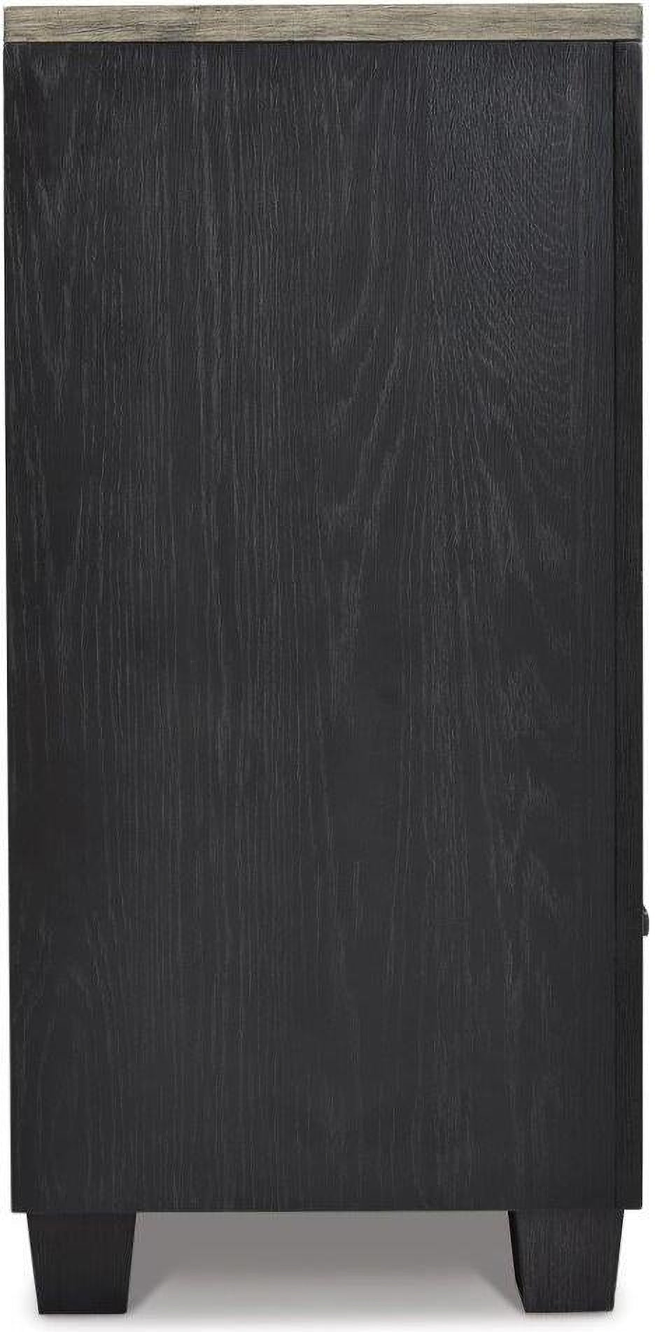 Foyland Black And Brown Panel Storage Bedroom Set