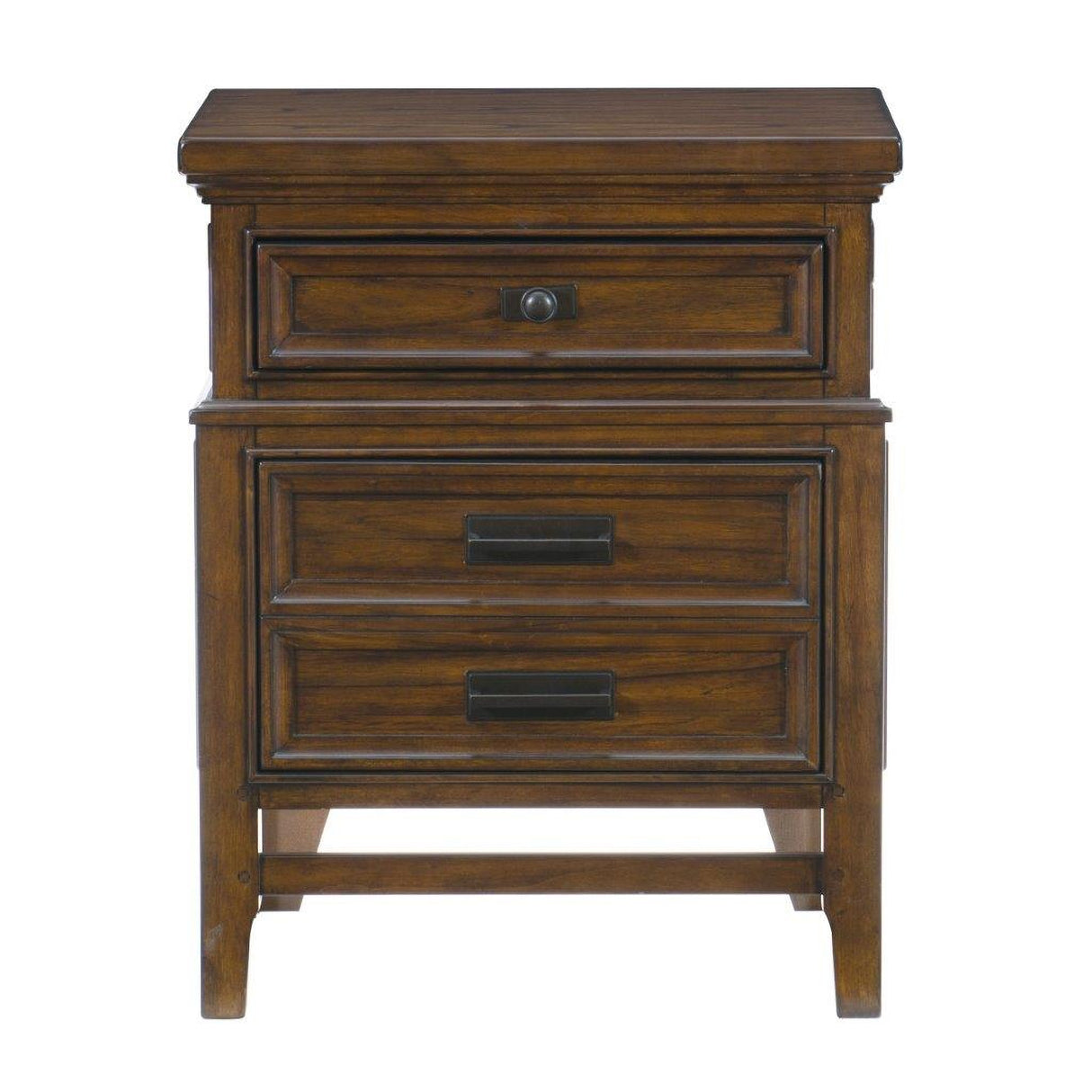 Frazier Brown Cherry Storage Platform Bedroom Set