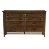 Frazier Brown Cherry Storage Platform Bedroom Set