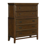 Frazier Brown Cherry Storage Platform Bedroom Set