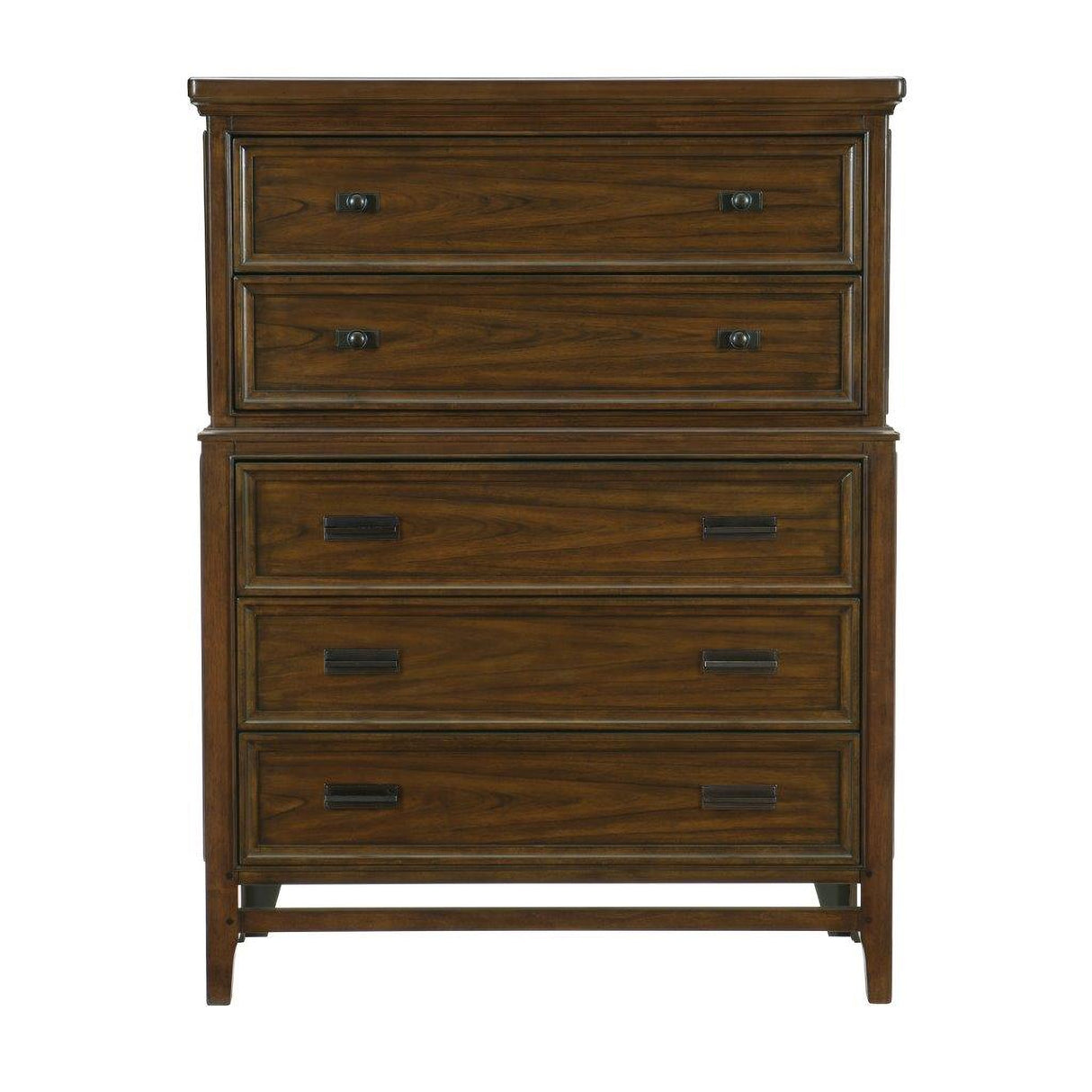 Frazier Brown Cherry Storage Platform Bedroom Set
