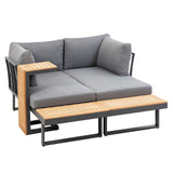 Samara Gun Metal/Natural/Gray Sectional