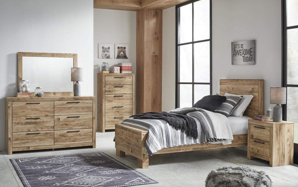 Hyanna Tan Brown Youth Panel Bedroom Set