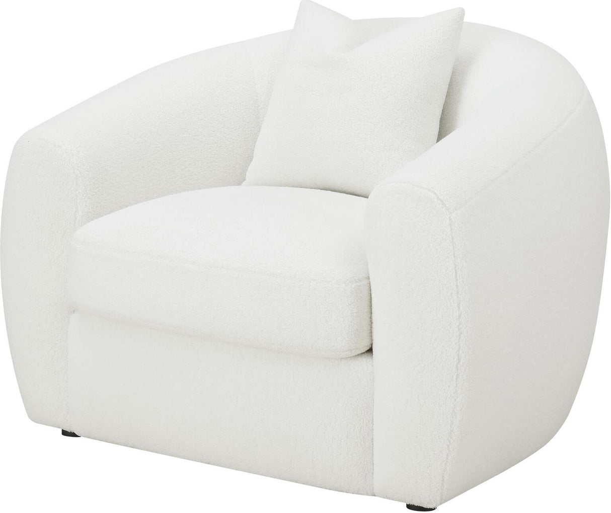 Isabella White Upholstered Living Room Set