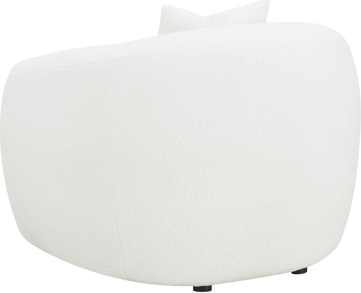 Isabella White Upholstered Living Room Set