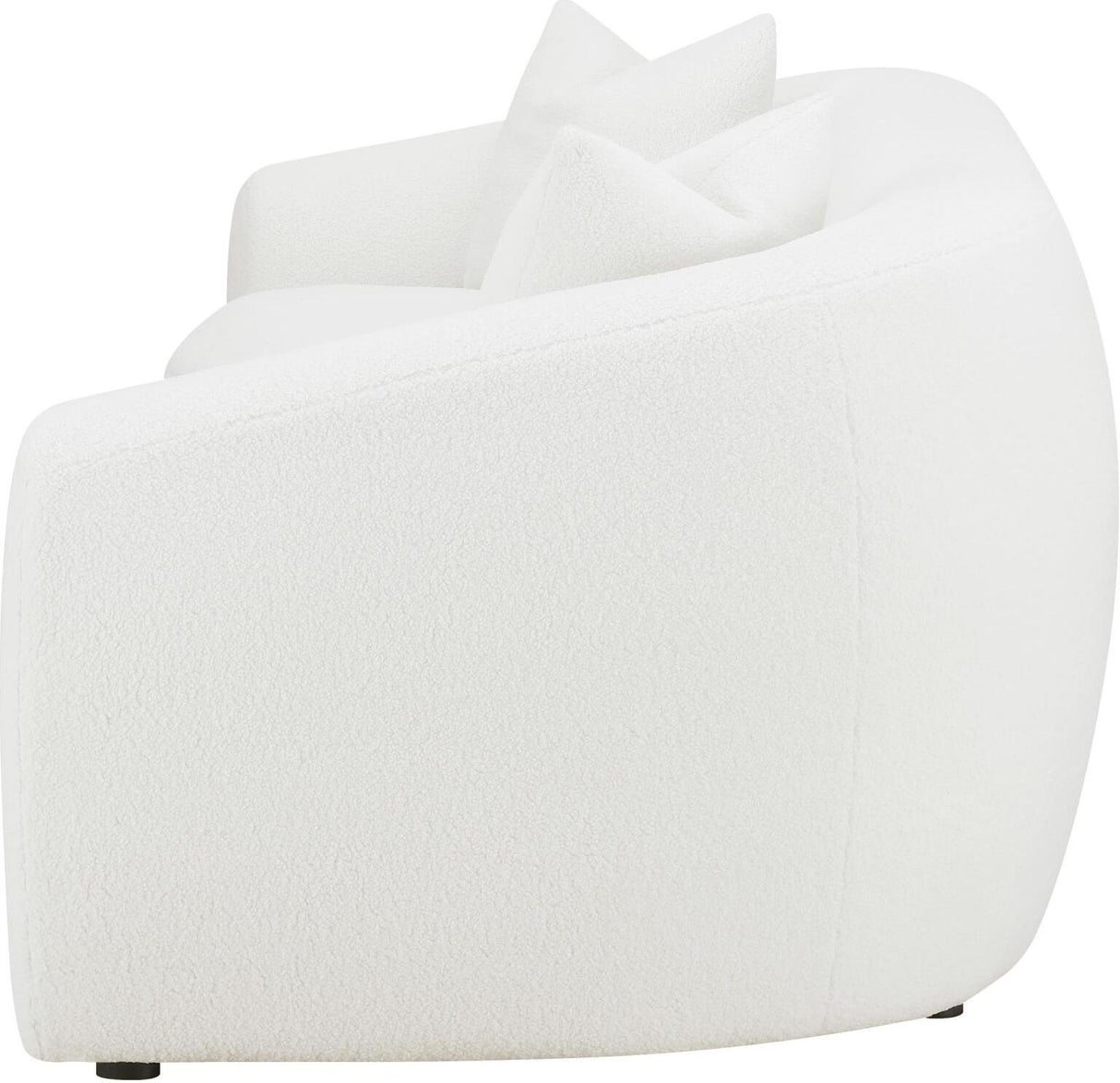 Isabella White Upholstered Living Room Set