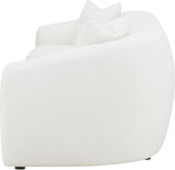 Isabella White Upholstered Living Room Set