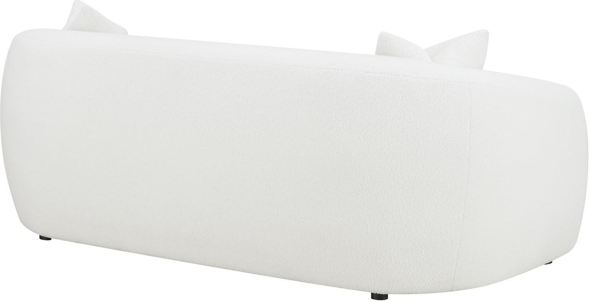 Isabella White Upholstered Living Room Set