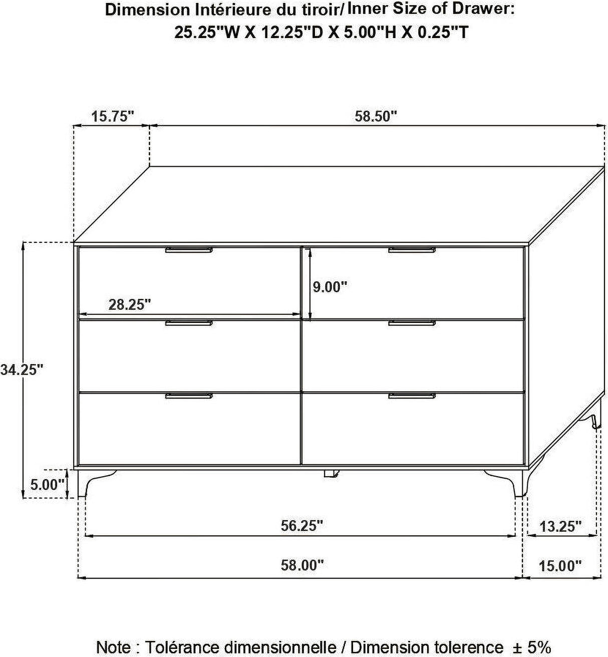 Kendall Black And Gold Tufted Upholstered Panel Bedroom Set