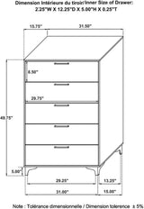 Kendall Black And Gold Tufted Upholstered Panel Bedroom Set