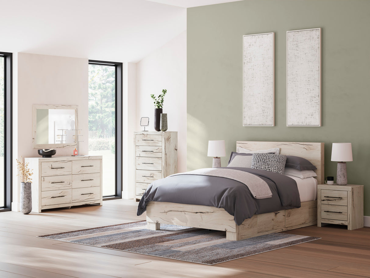 Lawroy Bedroom Set In Light Natural
