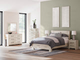 Lawroy Panel Bedroom Set In Light Natural