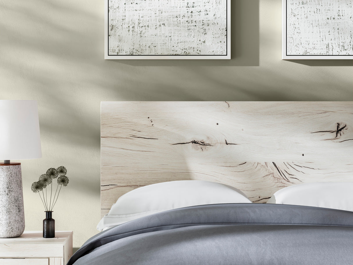 Lawroy Panel Bedroom Set In Light Natural