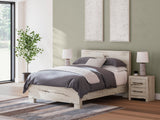 Lawroy Panel Bedroom Set In Light Natural