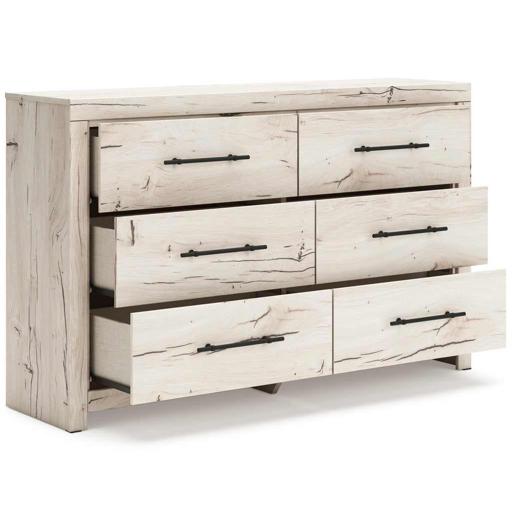 Lawroy Panel Bedroom Set In Light Natural