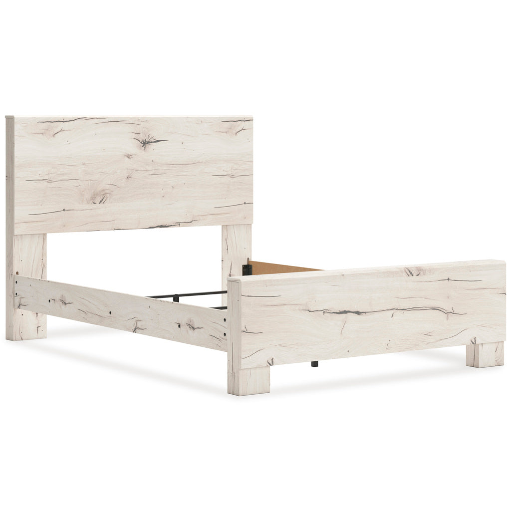 Lawroy Panel Bedroom Set In Light Natural