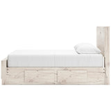 Lawroy Panel Bedroom Set With Storage In Light Natural