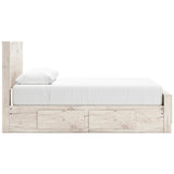Lawroy Panel Bedroom Set With Storage In Light Natural