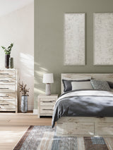 Lawroy Panel Storage Bedroom Set In Light Natural