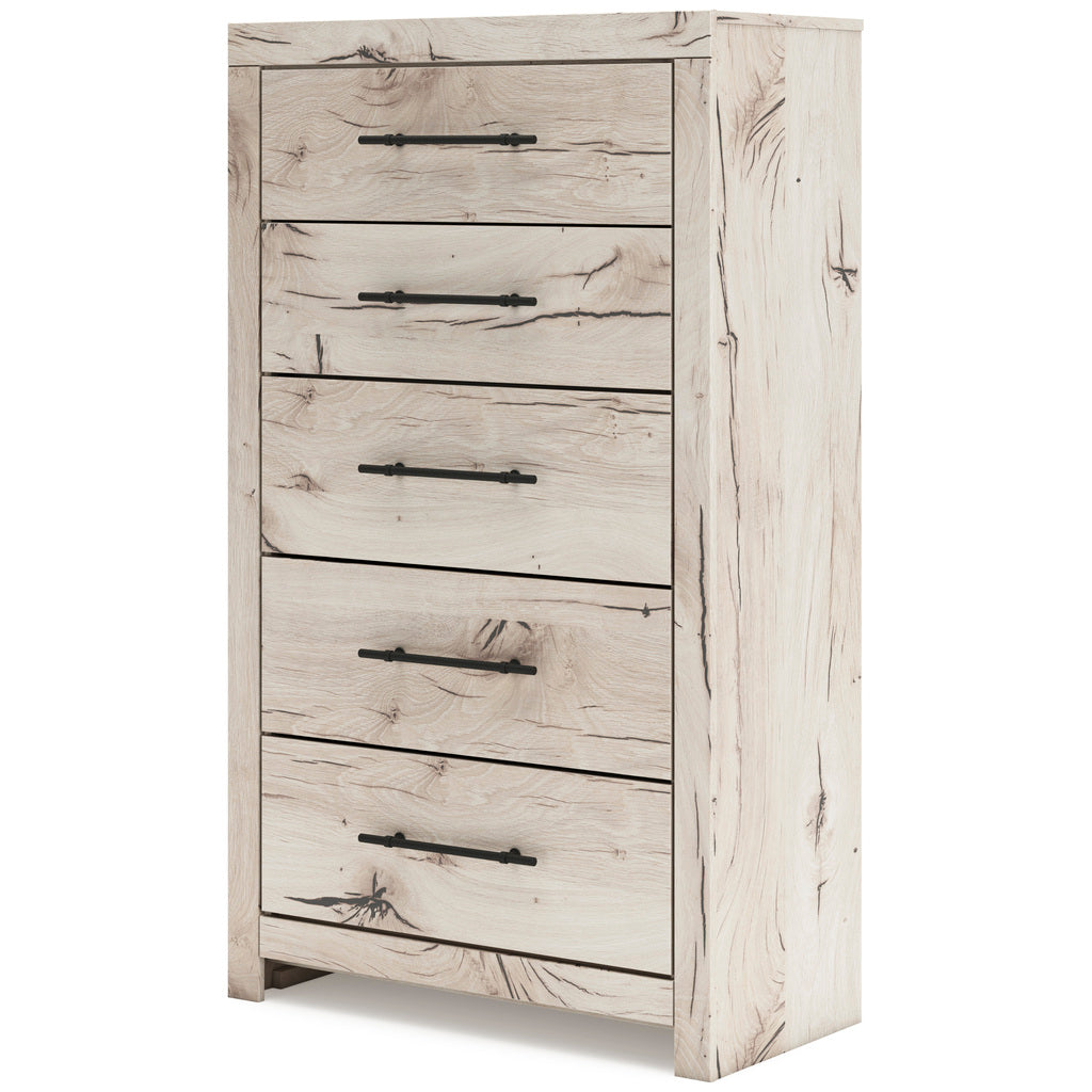 Lawroy Panel Storage Bedroom Set In Light Natural