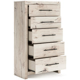 Lawroy Panel Storage Bedroom Set In Light Natural