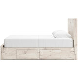 Lawroy Panel Storage Bedroom Set In Light Natural