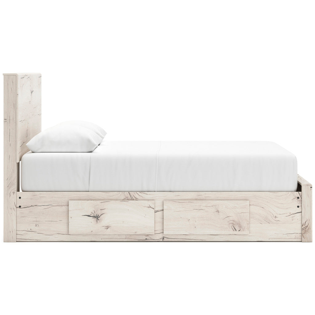 Lawroy Panel Storage Bedroom Set In Light Natural