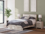 Lawroy Storage Bedroom Set In Light Natural