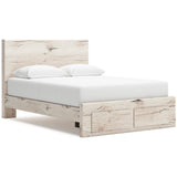 Lawroy Storage Bedroom Set In Light Natural