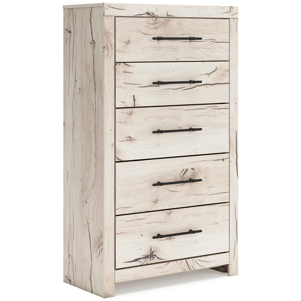 Lawroy Storage Bedroom Set In Light Natural