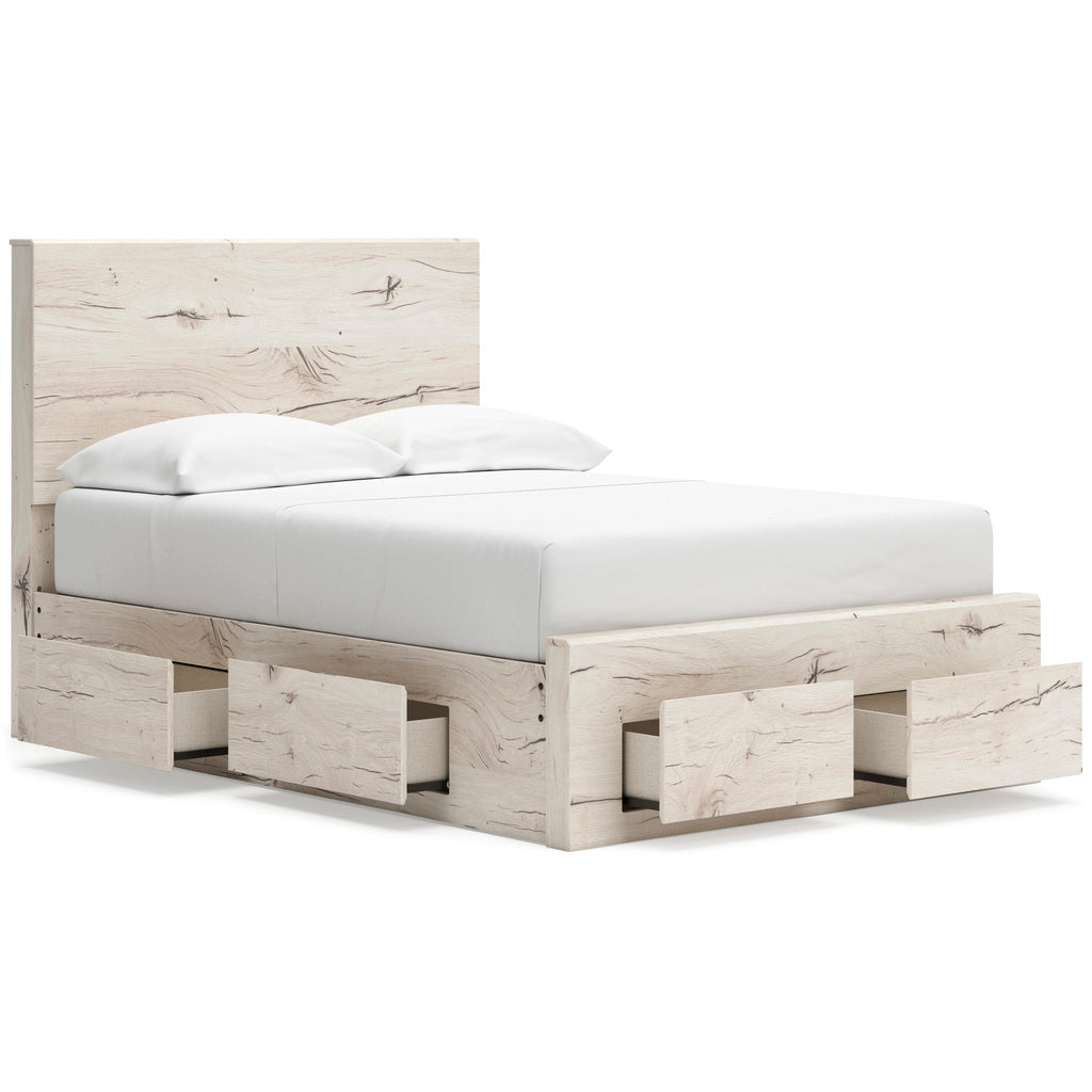 Lawroy Youth Panel Storage Bedroom Set In Light Natural
