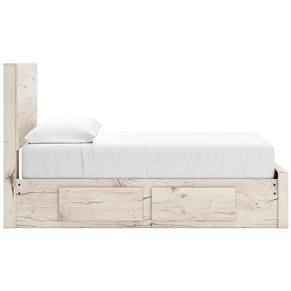 Lawroy Youth Panel Storage Bedroom Set In Light Natural