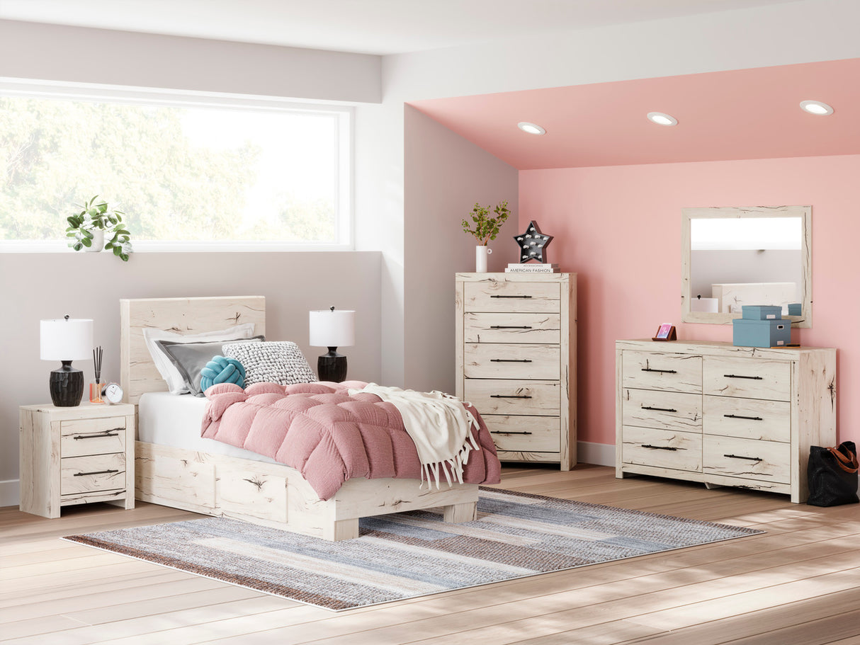 Lawroy Youth Storage Bedroom Set In Light Natural