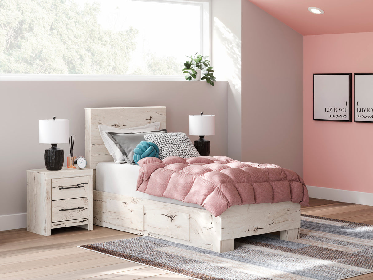 Lawroy Youth Storage Bedroom Set In Light Natural