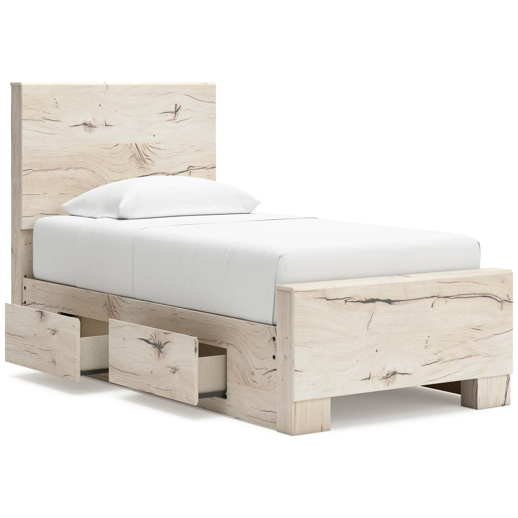 Lawroy Youth Storage Bedroom Set In Light Natural