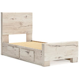 Lawroy Youth Storage Bedroom Set In Light Natural