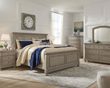 Lettner Light Gray Panel Bedroom Set