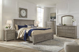 Lettner Light Gray Panel Storage Bedroom Set