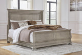 Lexorne Gray Sleigh Bedroom Set