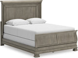 Lexorne Gray Sleigh Bedroom Set