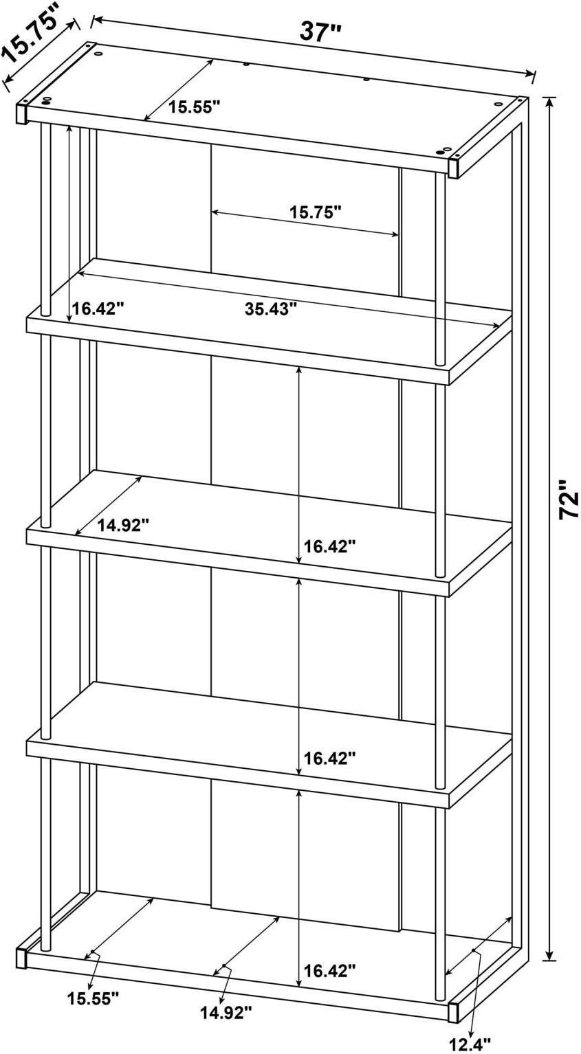 Loomis Whitewashed Grey And Gunmetal 4 Drawer Rectangular Home Office Set