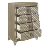 Loudon Champagne Metallic Youth Platform Bedroom Set